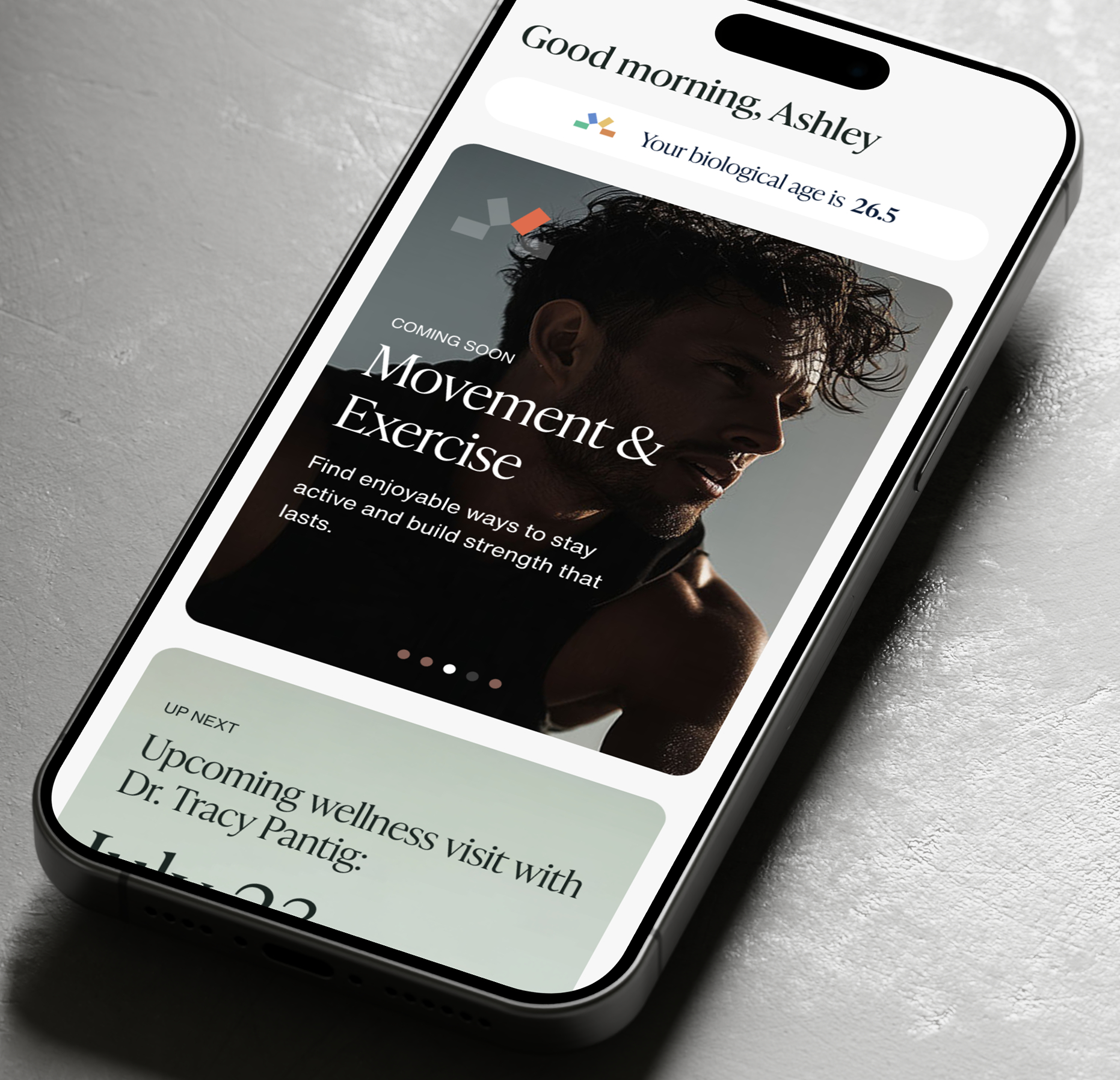 App dashboard